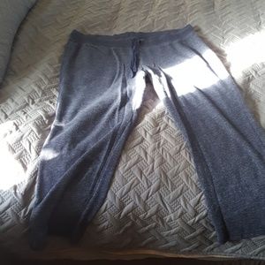 Blue terry sweat pants